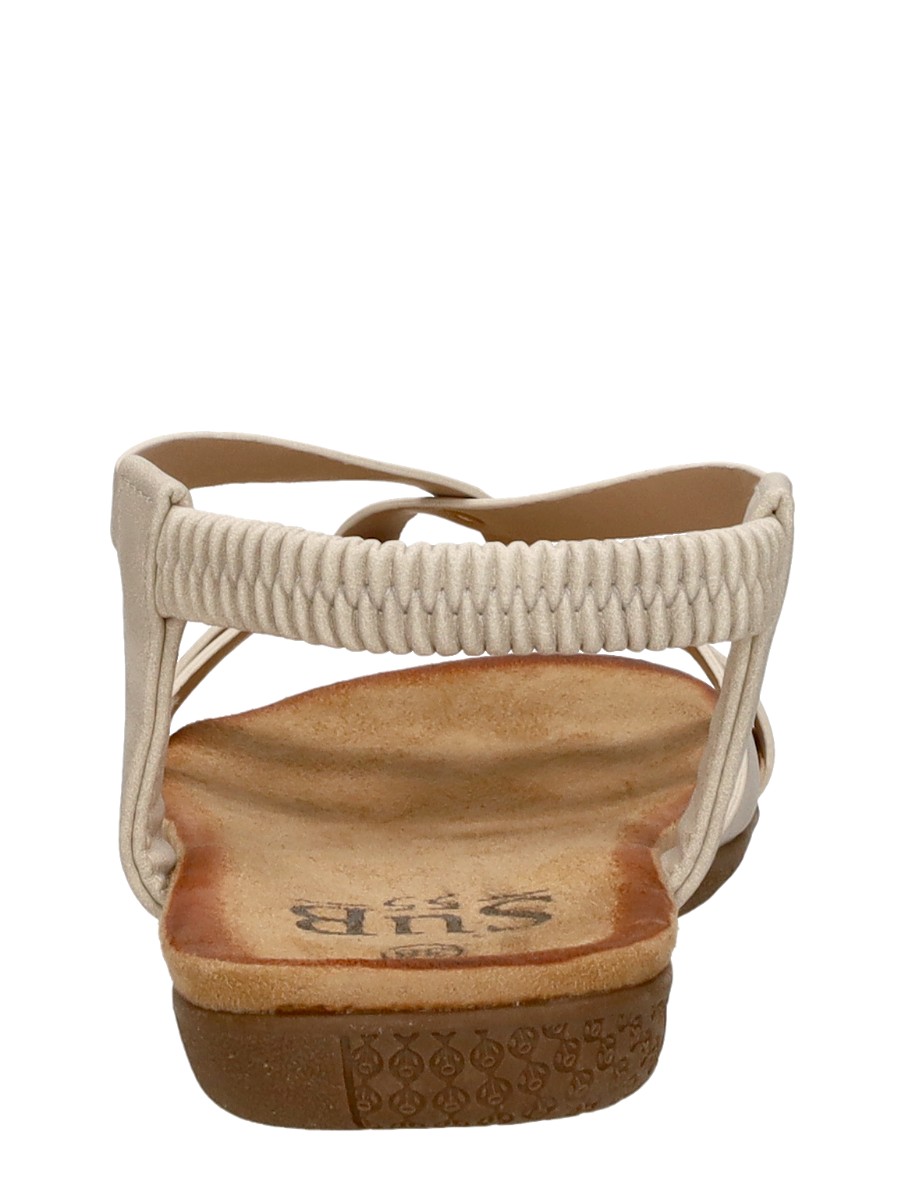 Sub55 - Sandalen Plat – gebroken wit – foto 3 van 4