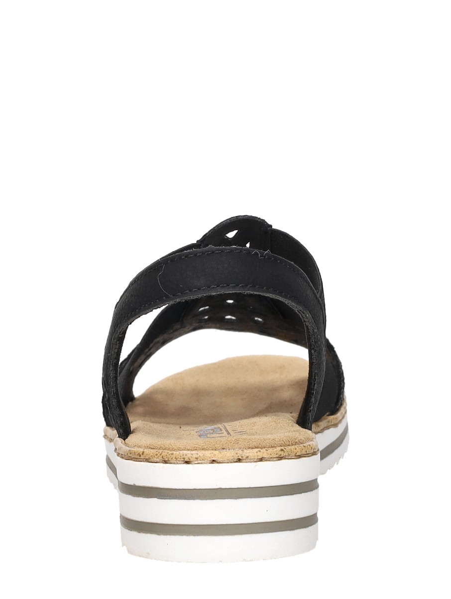 Rieker - Sandalen Plat – zwart – foto 3 van 4