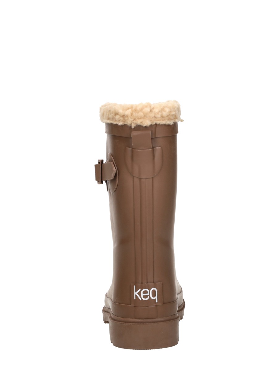 Keq - Rainboots Fur – donkerbruin – foto 3 van 4