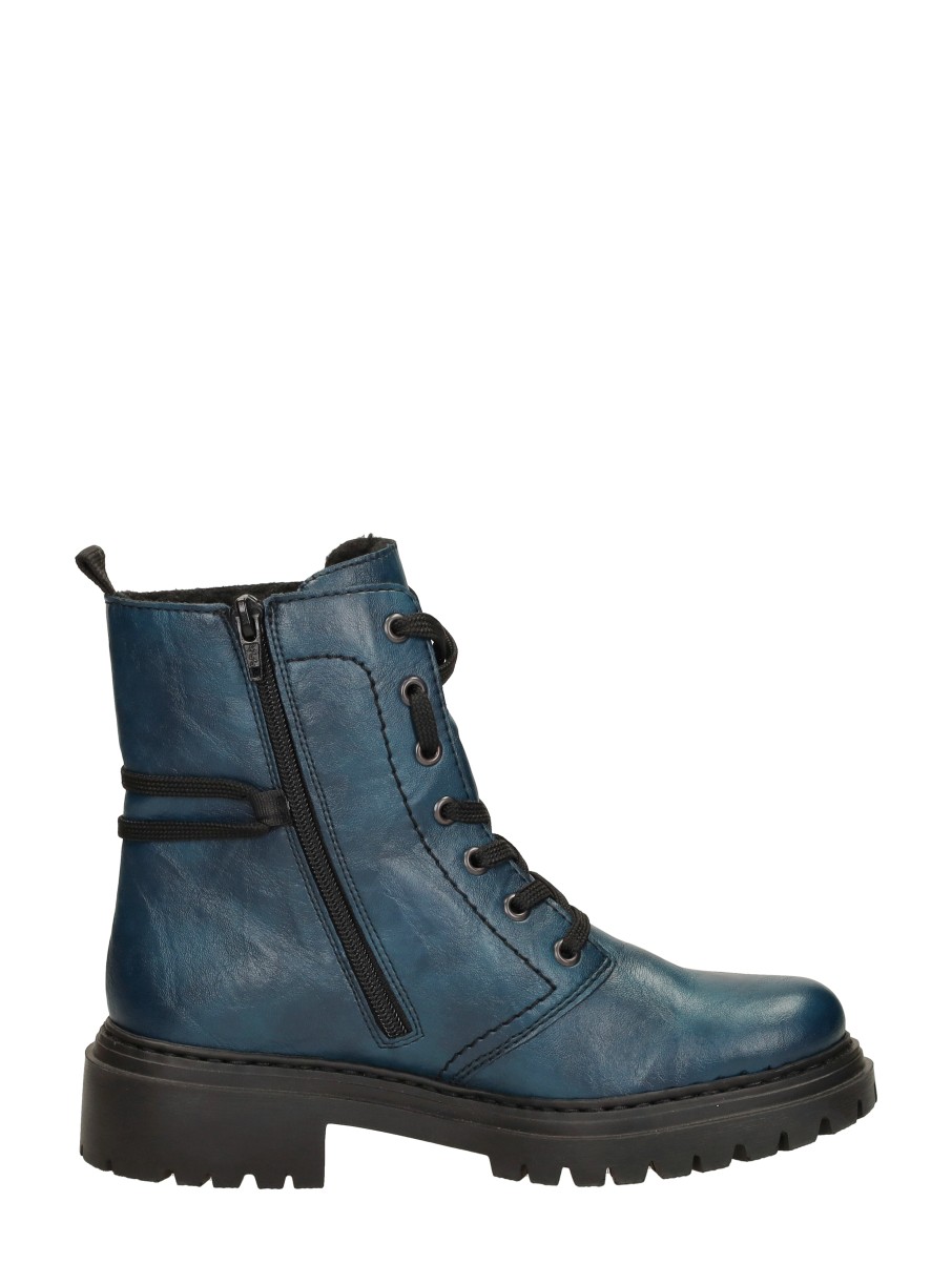 Rieker - Veterschoenen Hoog – petrol – foto 4 van 4