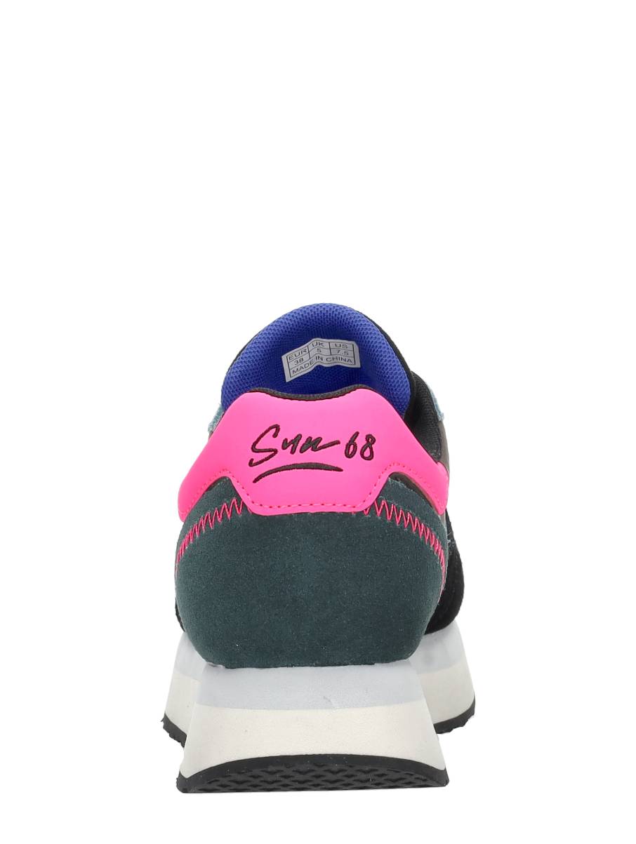 SUN68 damessneaker multicolor en zwart