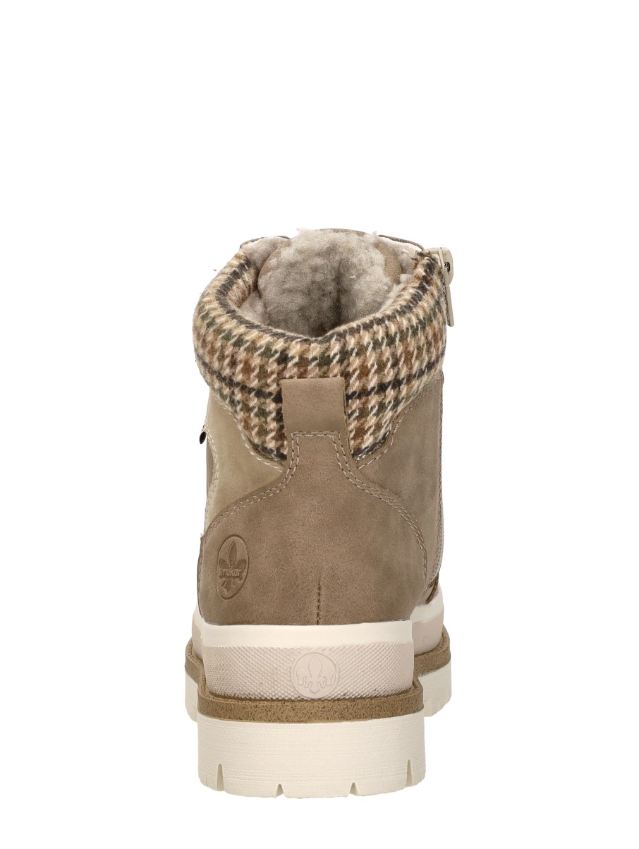Rieker - Veterschoenen Hoog – taupe – foto 3 van 4
