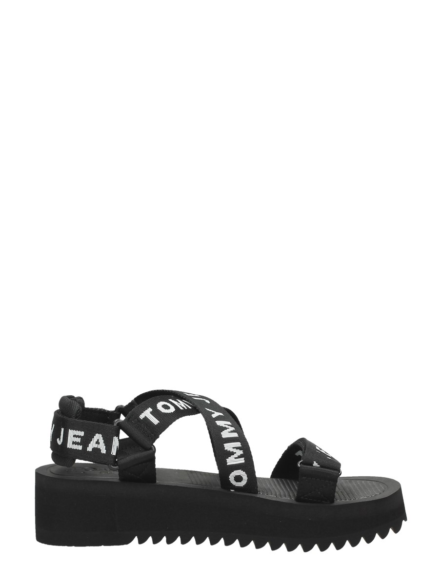 Tommy Hilfiger - Sandalen Plat – zwart – foto 4 van 4