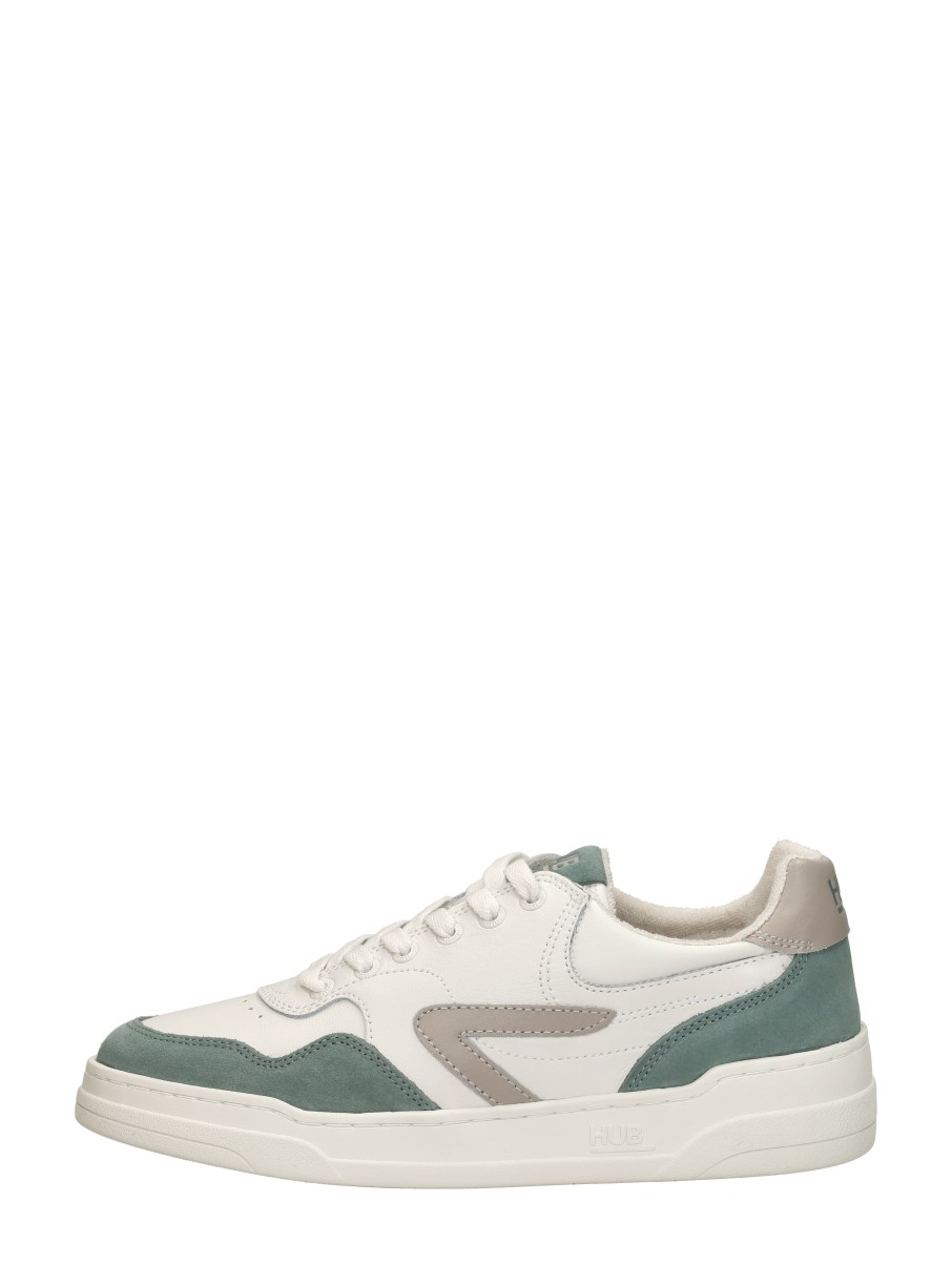 HUB Court herensneaker wit