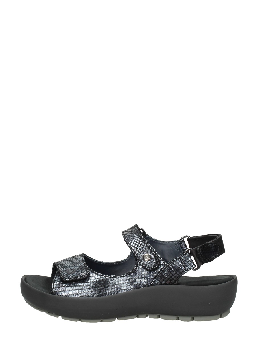 Wolky Flat Sandals 0332598 .000 , Zwart, Dames online kopen