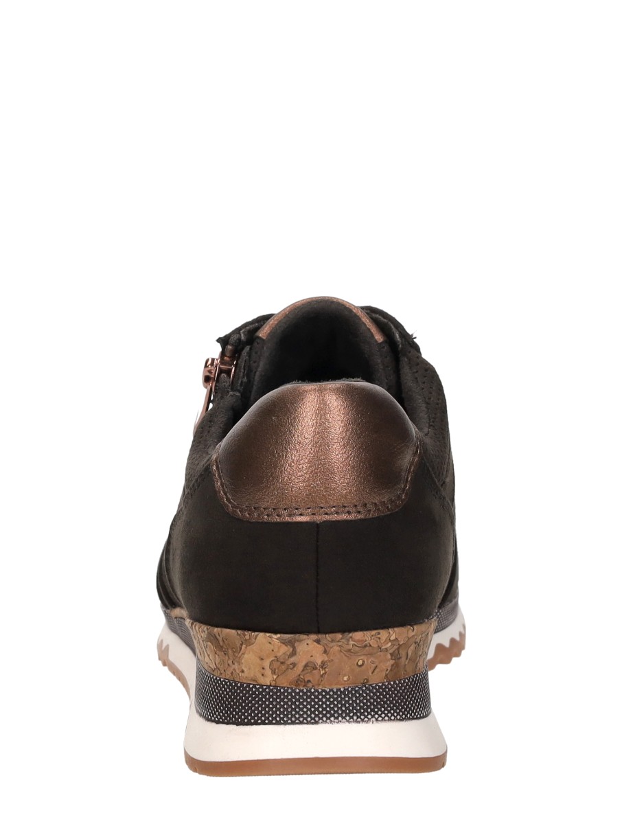 Marco tozzi - Sneakers Laag – donkerbruin – foto 3 van 4