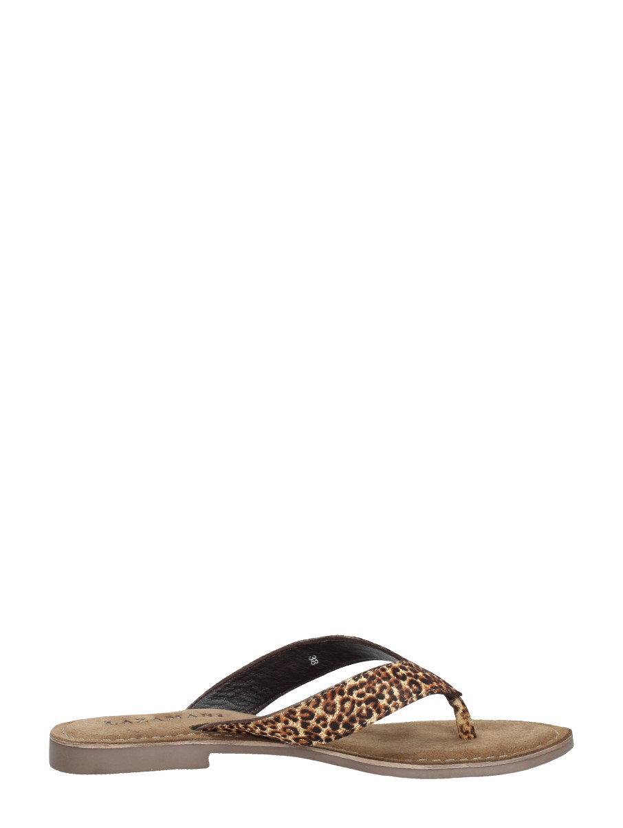Lazamani - Dames Slippers – cognac – foto 4 van 4