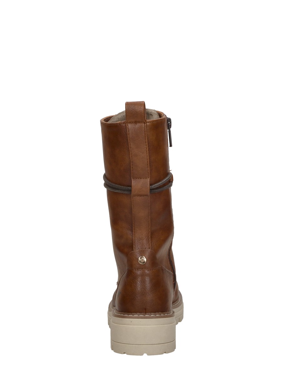 Mustang - Veterschoenen Hoog – cognac – foto 3 van 4