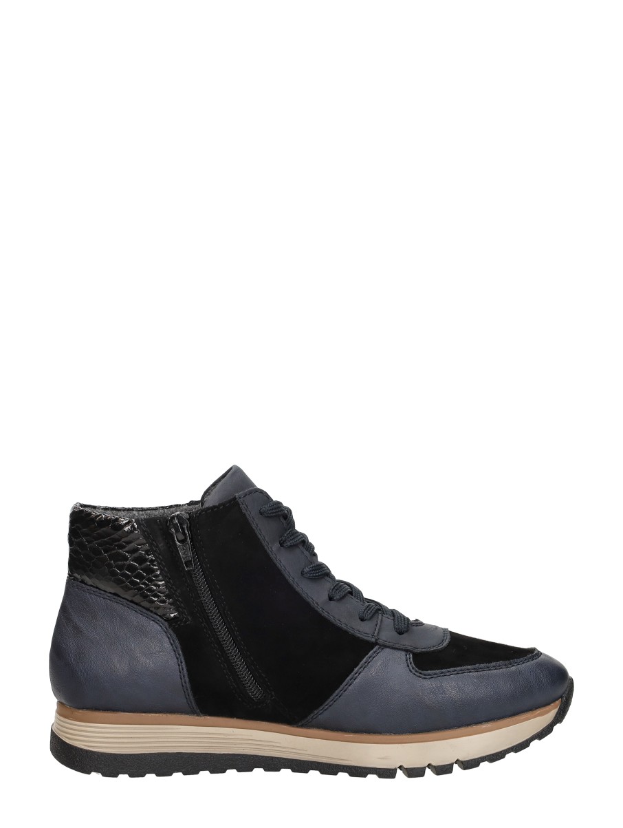 Rieker - Veterschoenen Hoog – blauw – foto 4 van 4