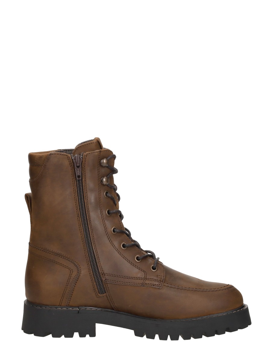 Sub55 - Veterschoenen Hoog – cognac – foto 4 van 4