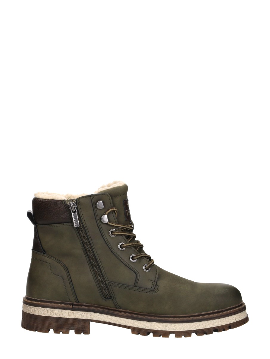 Mustang - Veterschoenen Hoog – khaki – foto 4 van 4