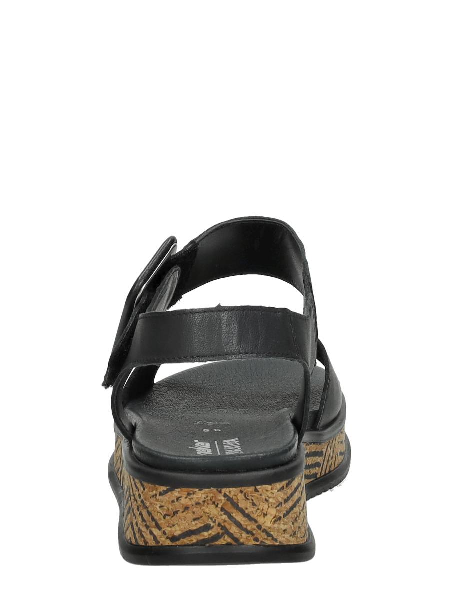 Rieker - Sandalen Plat – zwart – foto 3 van 4