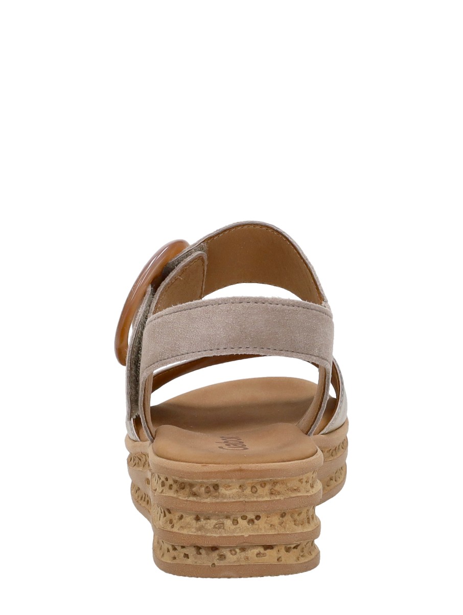 Gabor - Sandalen Plat – beige – foto 3 van 4