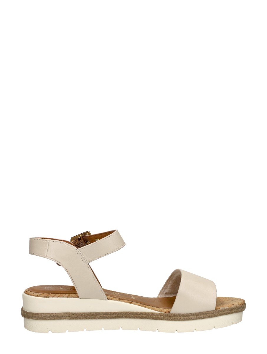 Tamaris - Sandalen Plat – gebroken wit – foto 4 van 4