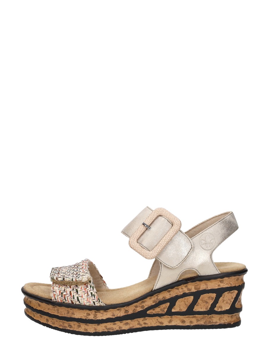 Rieker  Sandalen Plat