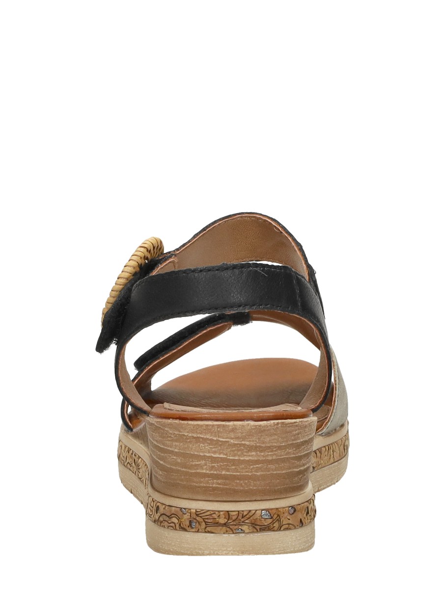 Remonte - Sandalen Plat – zwart – foto 3 van 4