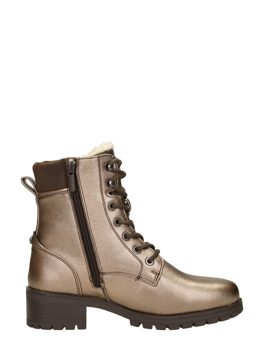 Mustang - Veterschoenen Hoog – goudkleur – foto 4 van 4