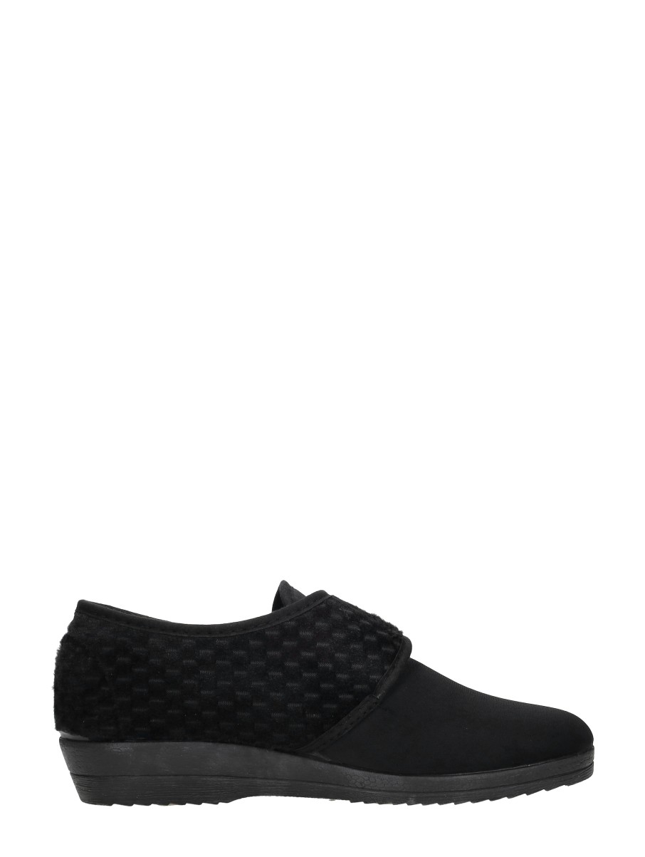 Comfort Plus - Dames Pantoffels Met Stretch – zwart – foto 4 van 4
