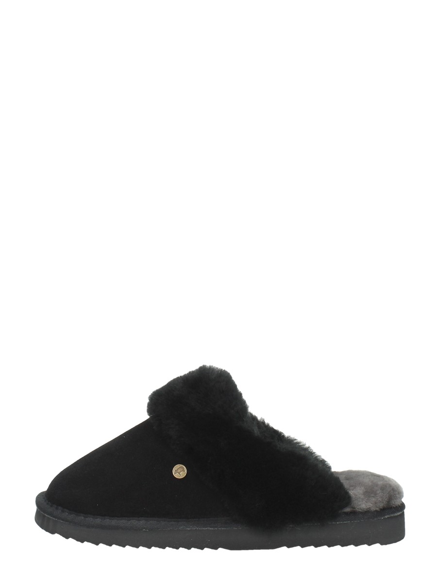 Warmbat Australia Flurry pantoffels – Zwart