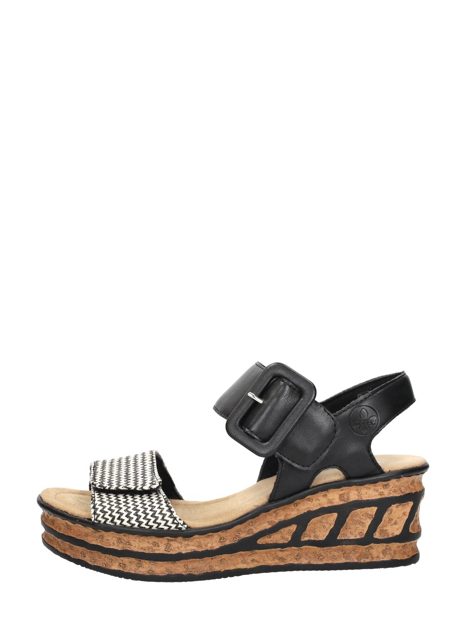 Rieker  Sandalen Plat