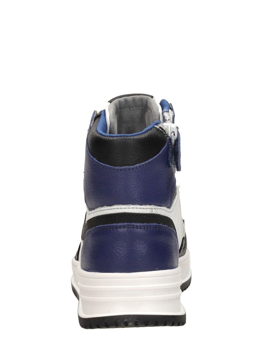 Sub55 - Veterschoenen Hoog – blauw – foto 3 van 4