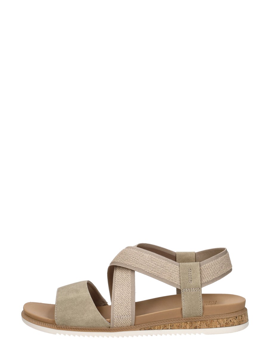 Skechers Bobs Desert Kiss Low Sandalen Plat - Beige - Maat 41