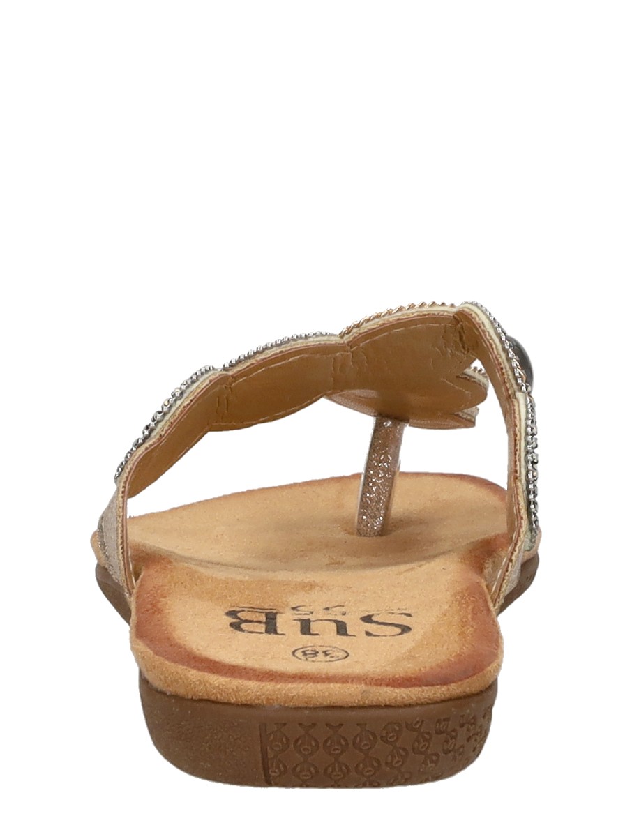 Sub55 - Teenslippers – goudkleur – foto 3 van 4
