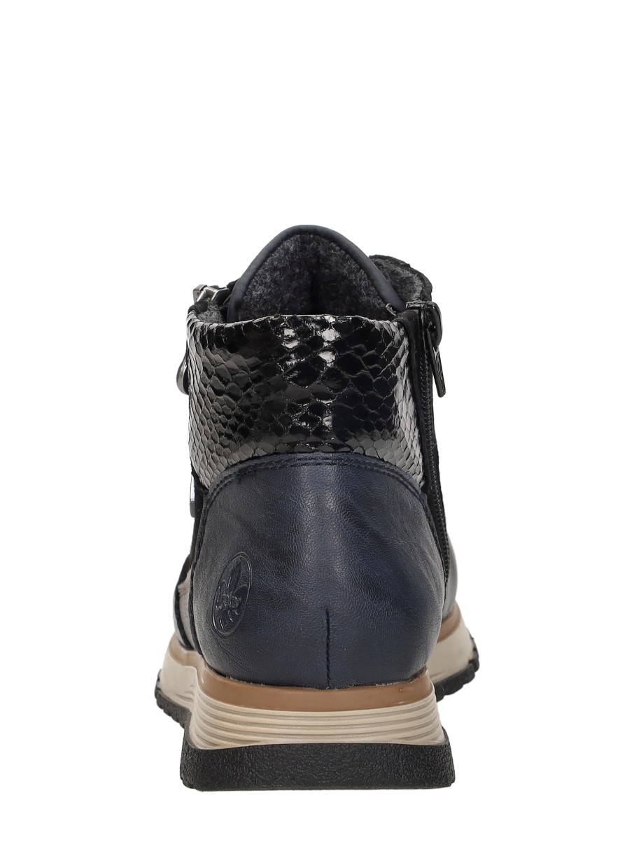 Rieker - Veterschoenen Hoog – blauw – foto 3 van 4