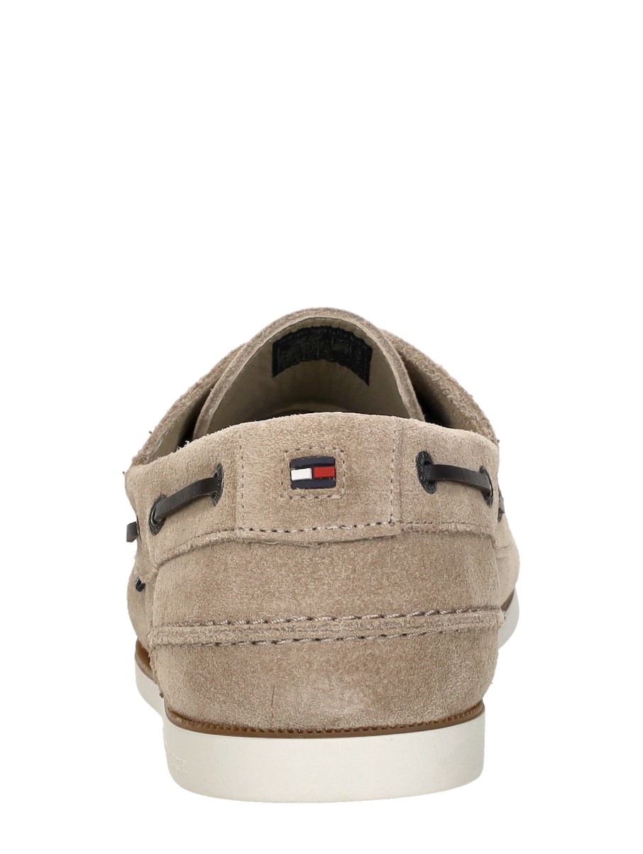 Tommy Hilfiger - Th Boat Shoe Core Suede – taupe – foto 3 van 4
