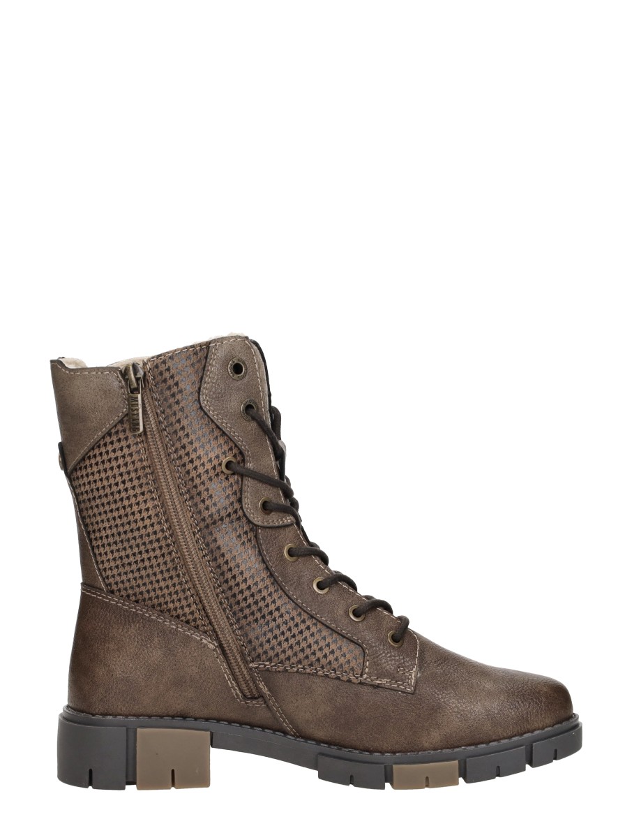 Mustang - Veterschoenen Hoog – donkerbruin – foto 4 van 4