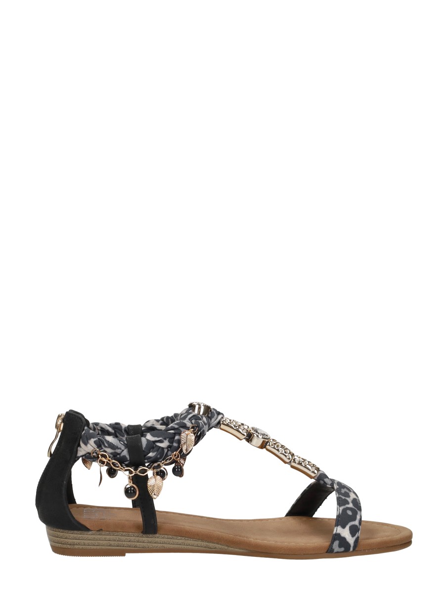 Sub55 - Sandalen Plat – zwart – foto 4 van 4