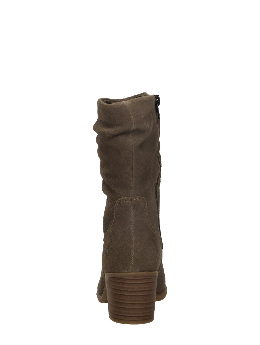 Rieker - Enkellaarsjes Hak – taupe – foto 3 van 4