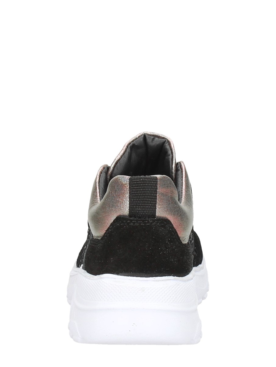 Braqeez - Meisjes Veterschoenen – zwart – foto 3 van 4