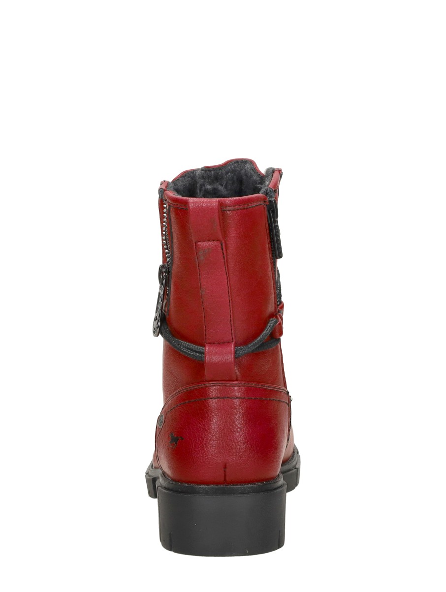 Mustang - Veterschoenen Hoog – rood – foto 3 van 4