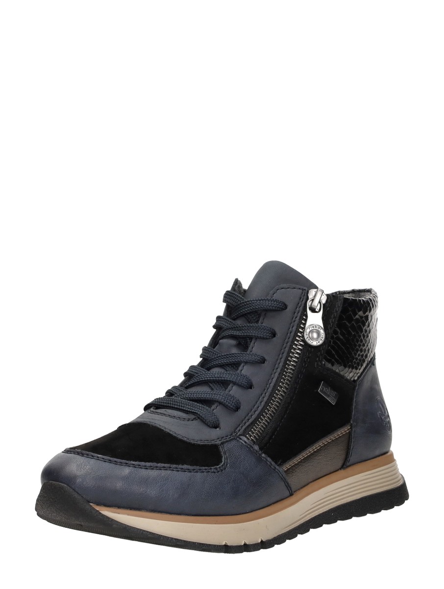 Rieker - Veterschoenen Hoog – blauw – foto 2 van 4