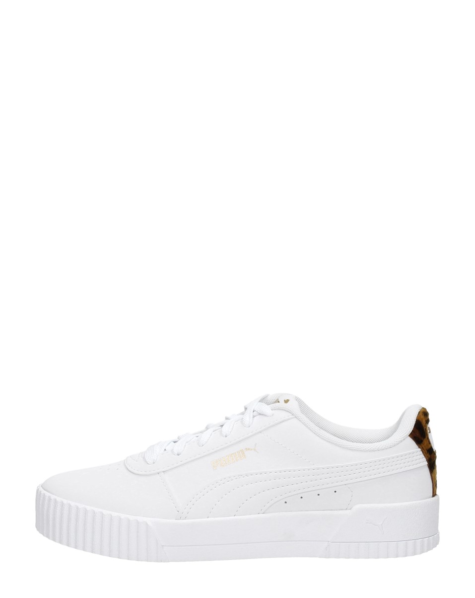 PUMA Carina Leo Sneakers Dames White- White - Schoenen.nl