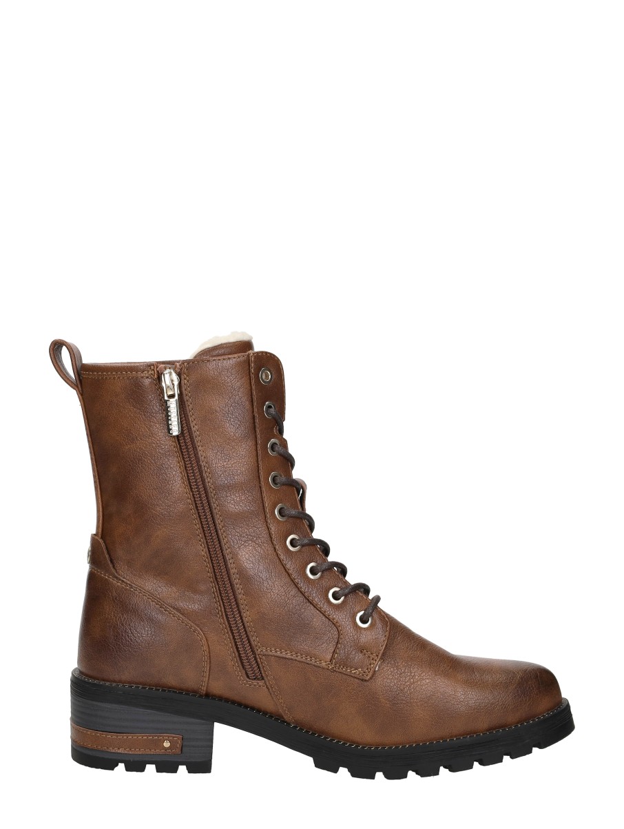 Mustang - Veterschoenen Hoog – cognac – foto 4 van 4