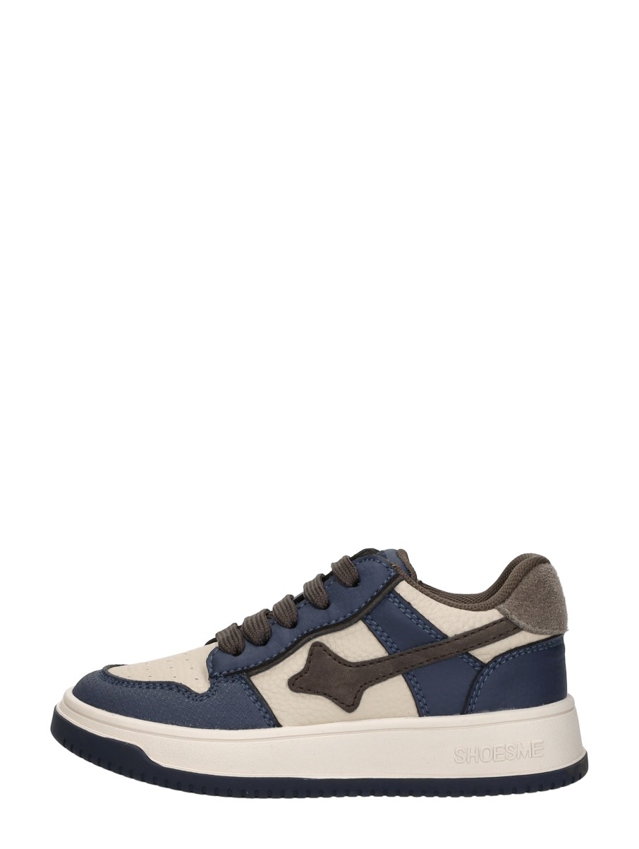 Shoesme New Outsole Sneakers blauw Suede