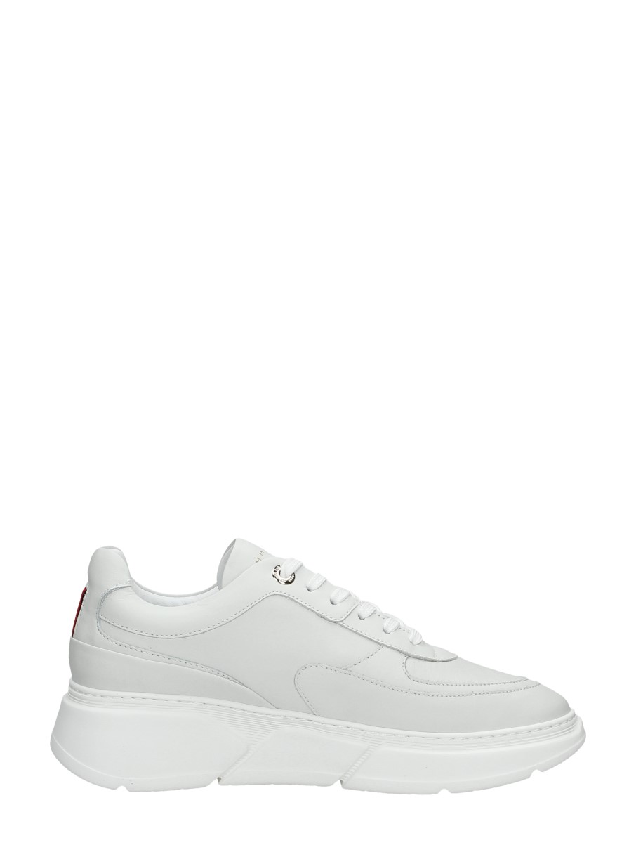 Tommy Hilfiger - Chunky Leather Sneaker – wit – foto 4 van 4