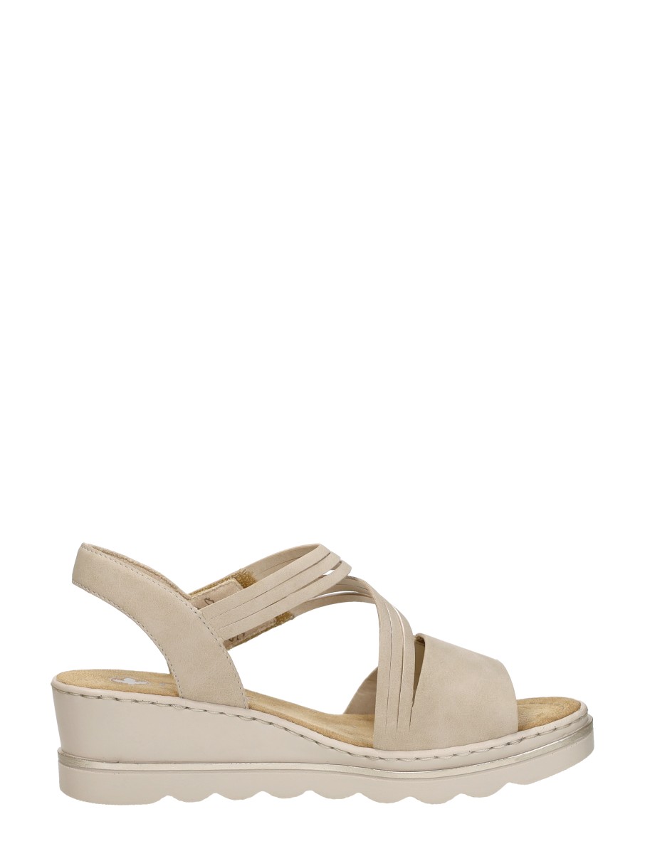 Rieker - Sandalen Plat – beige – foto 4 van 4