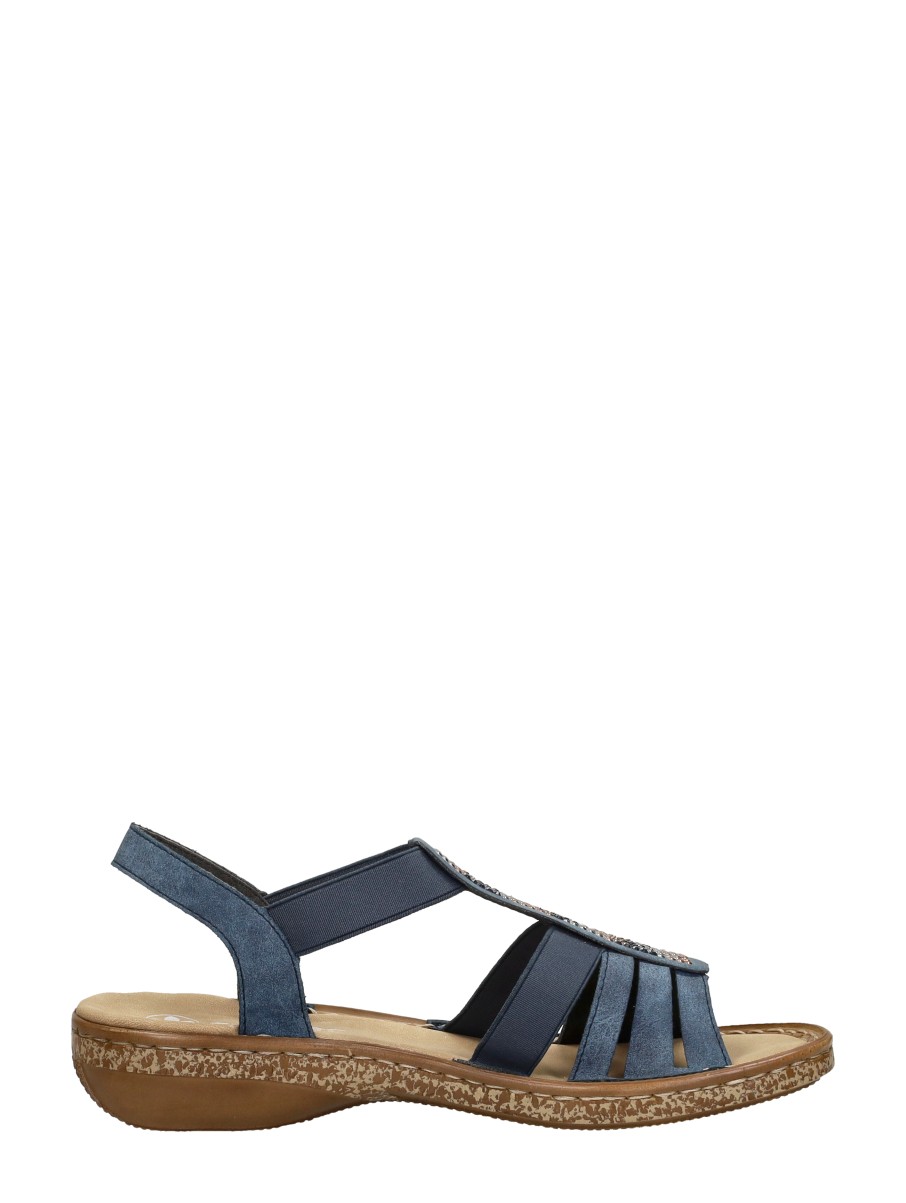 Rieker - Sandalen Plat – blauw – foto 4 van 4