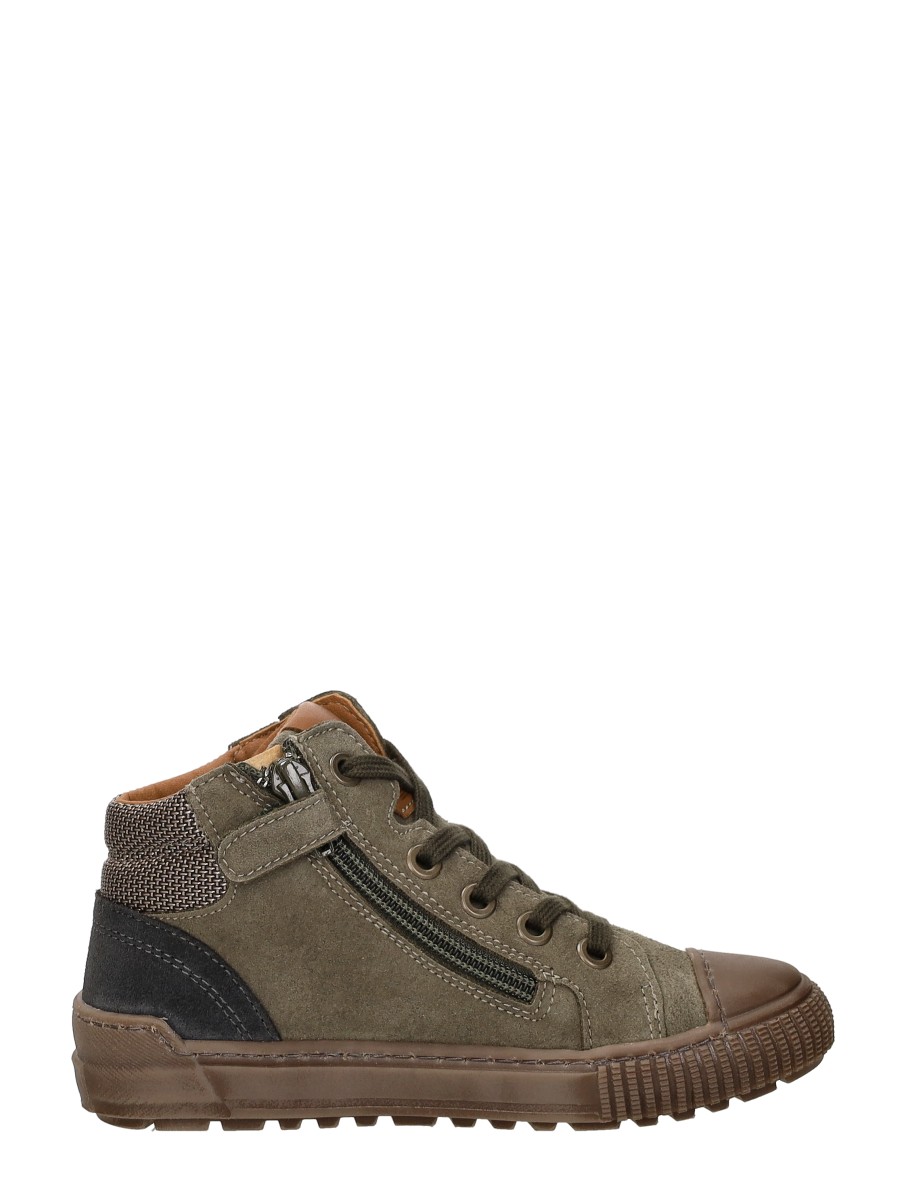 Keq - Veterschoenen Hoog – khaki – foto 4 van 4