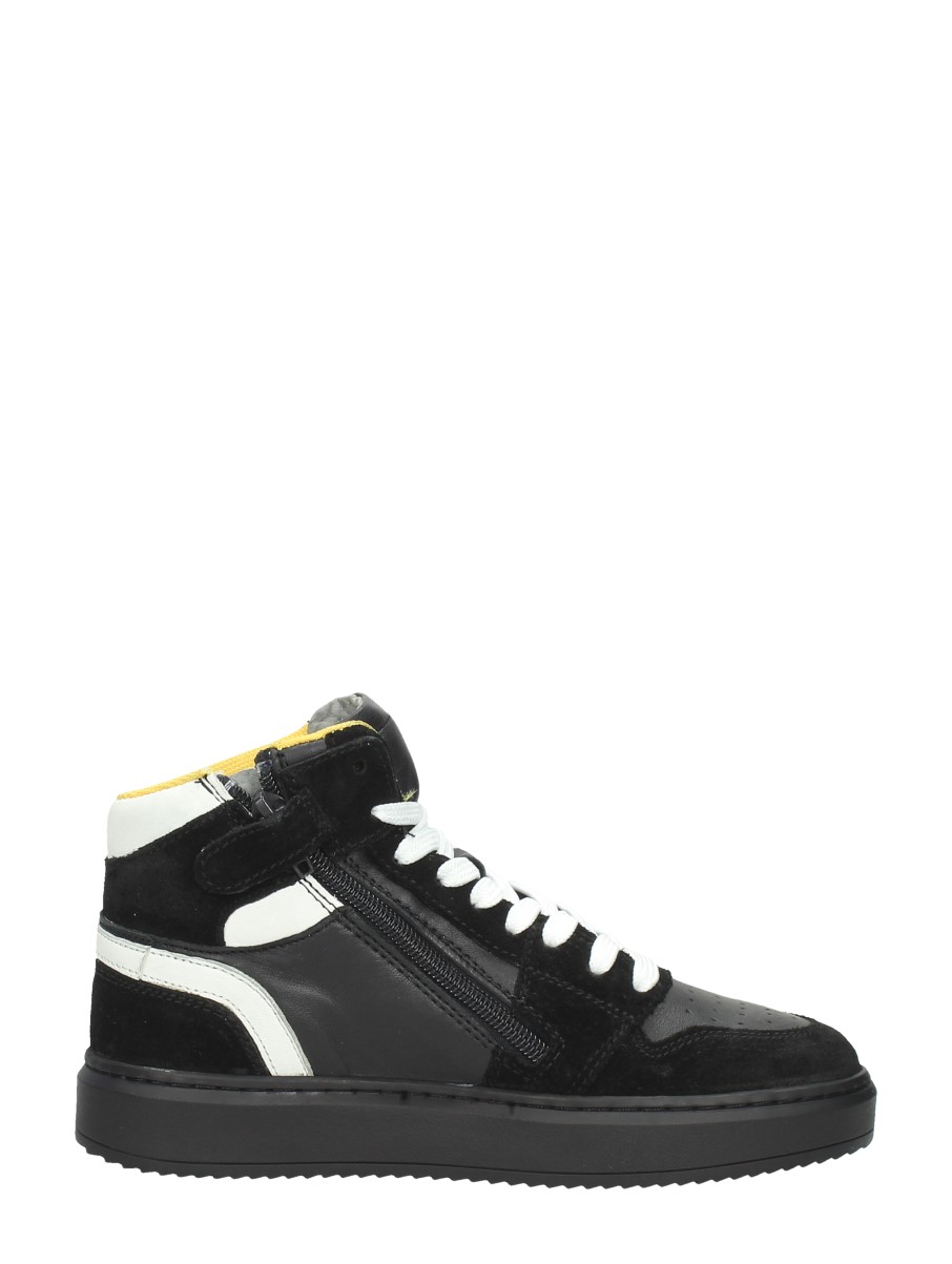 Sub55 - Jongens Veterschoenen – zwart – foto 4 van 4