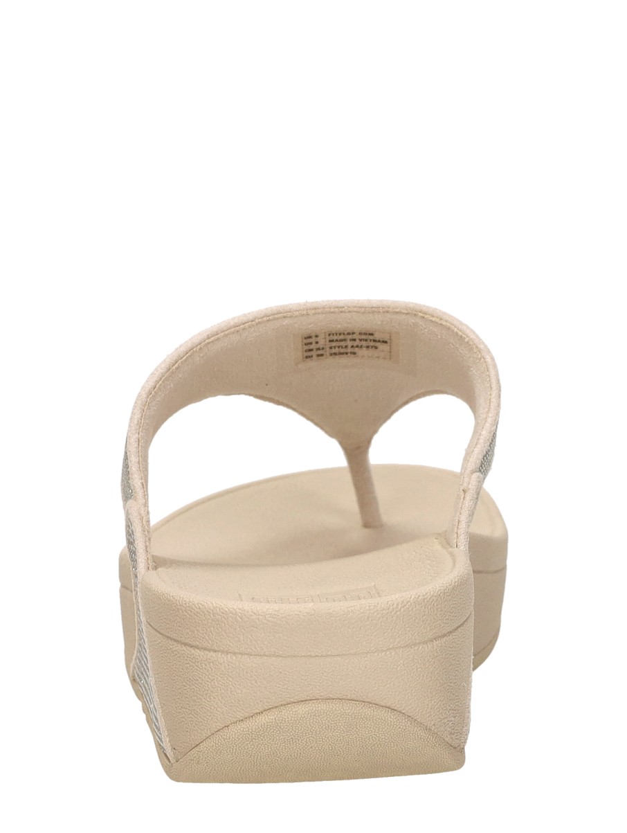 FitFlop - Lulu Shimmerglitz Toe-post – goudkleur – foto 3 van 4