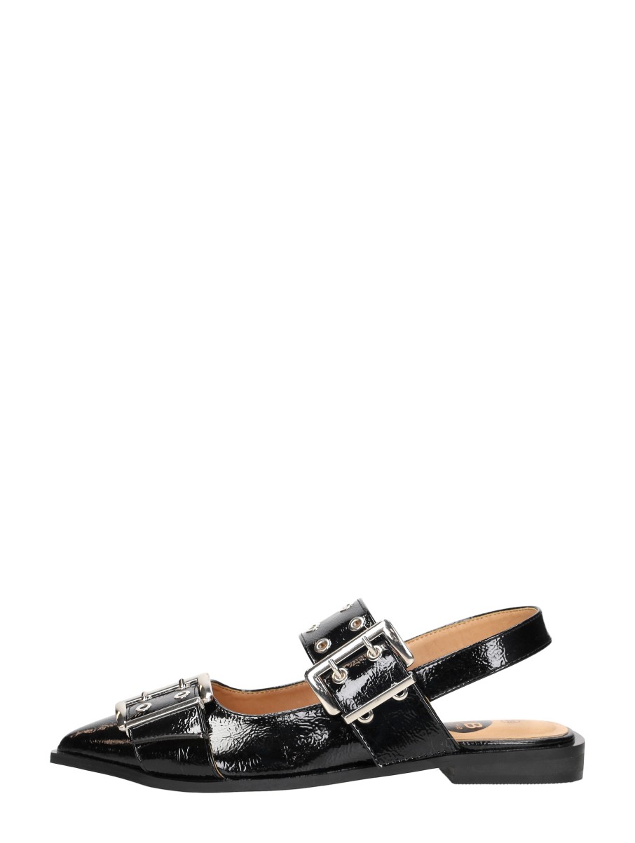 Sub55  Slingbacks Zwartlak