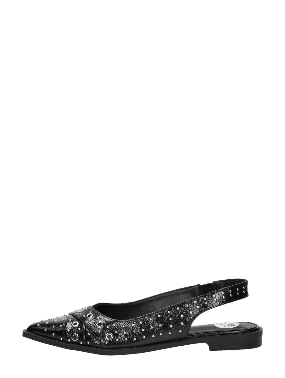 Sub55  Slingback Zwartlak