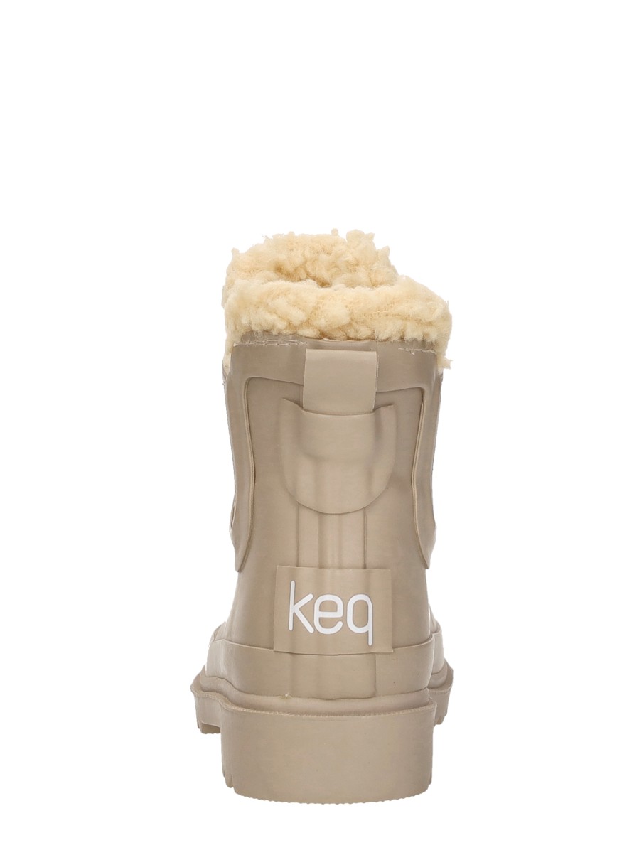 Keq - Chelsea Rainboots Fur – beige – foto 3 van 4