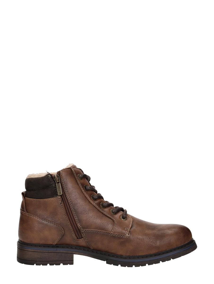 Mustang - Veterschoenen Hoog – cognac – foto 4 van 4