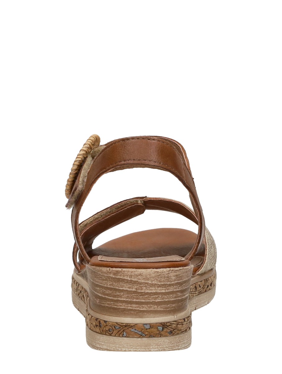 Remonte - Sandalen Plat – cognac – foto 3 van 4