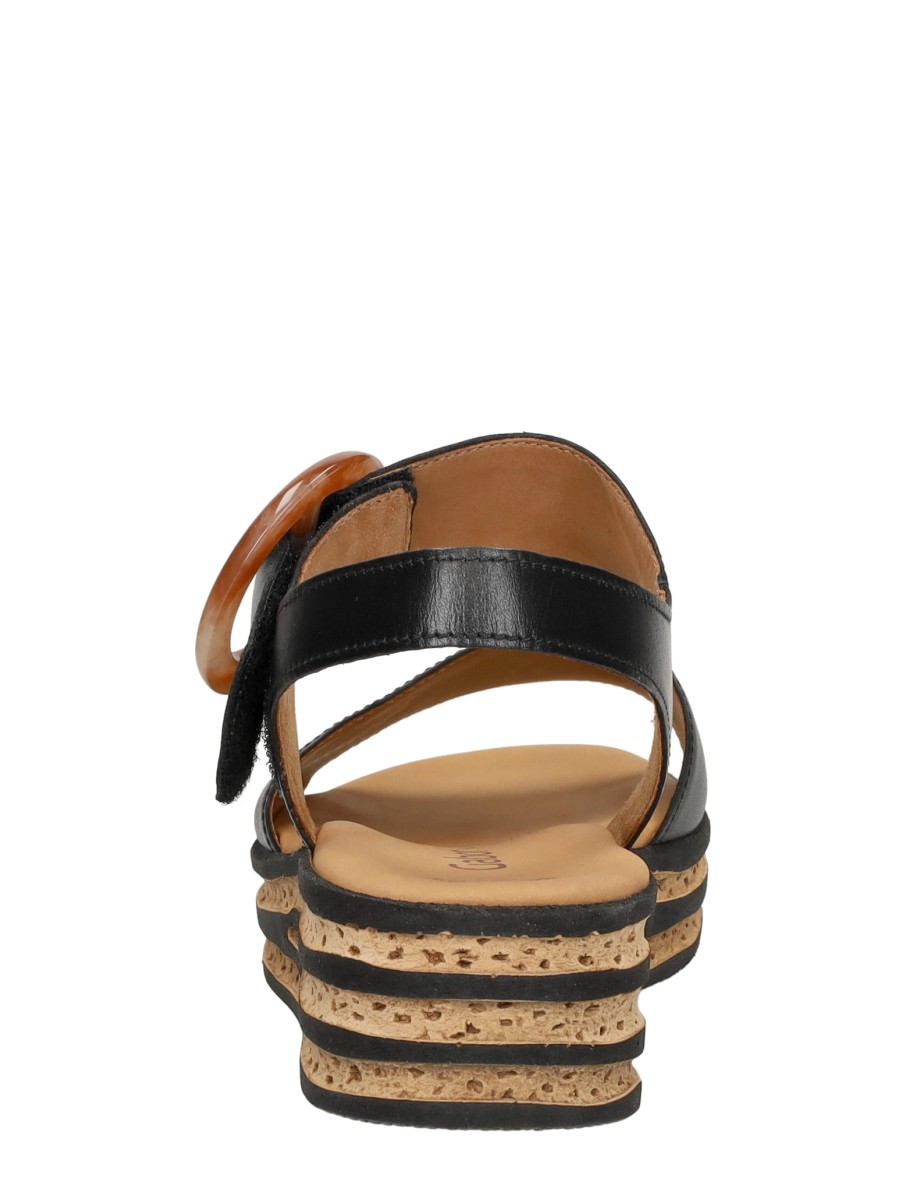 Gabor - Sandalen Plat – zwart – foto 3 van 4